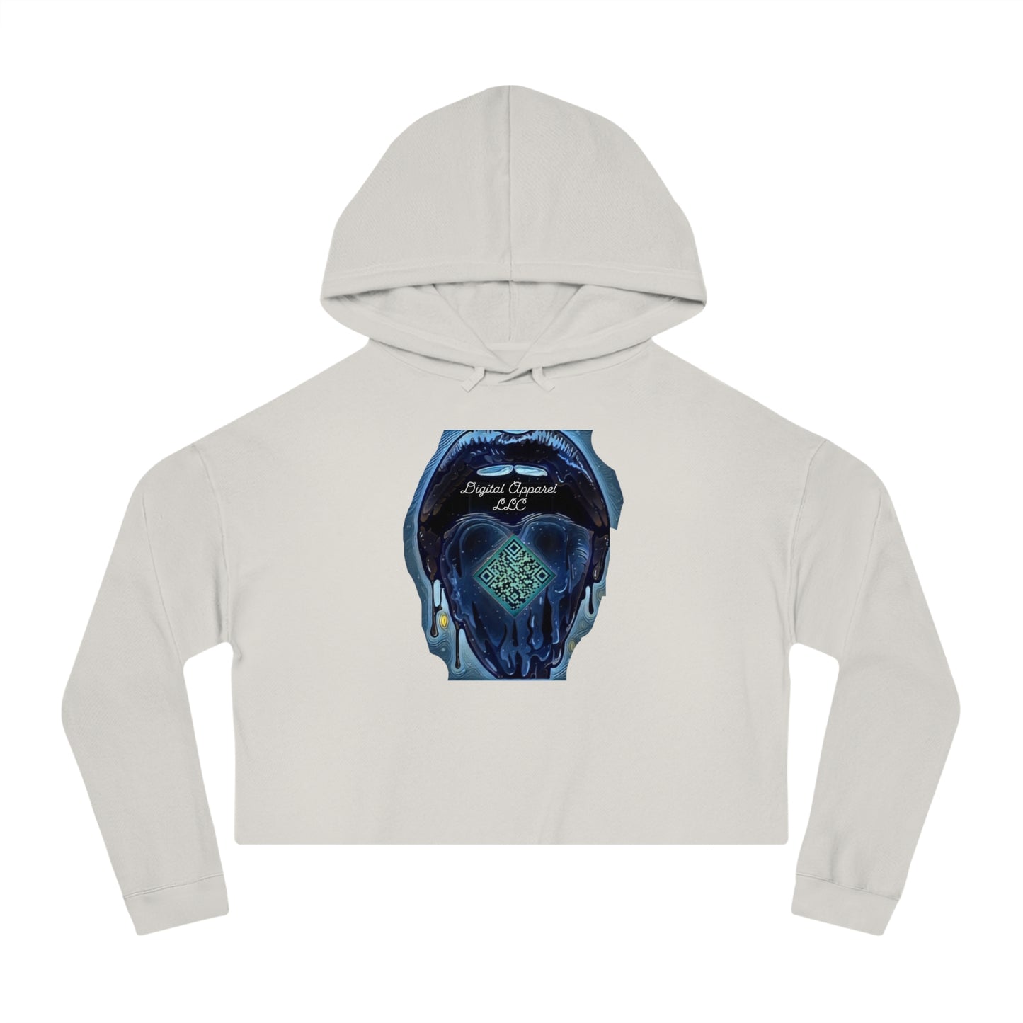 Women’s Digital Cropped Hooded Sweatshirt