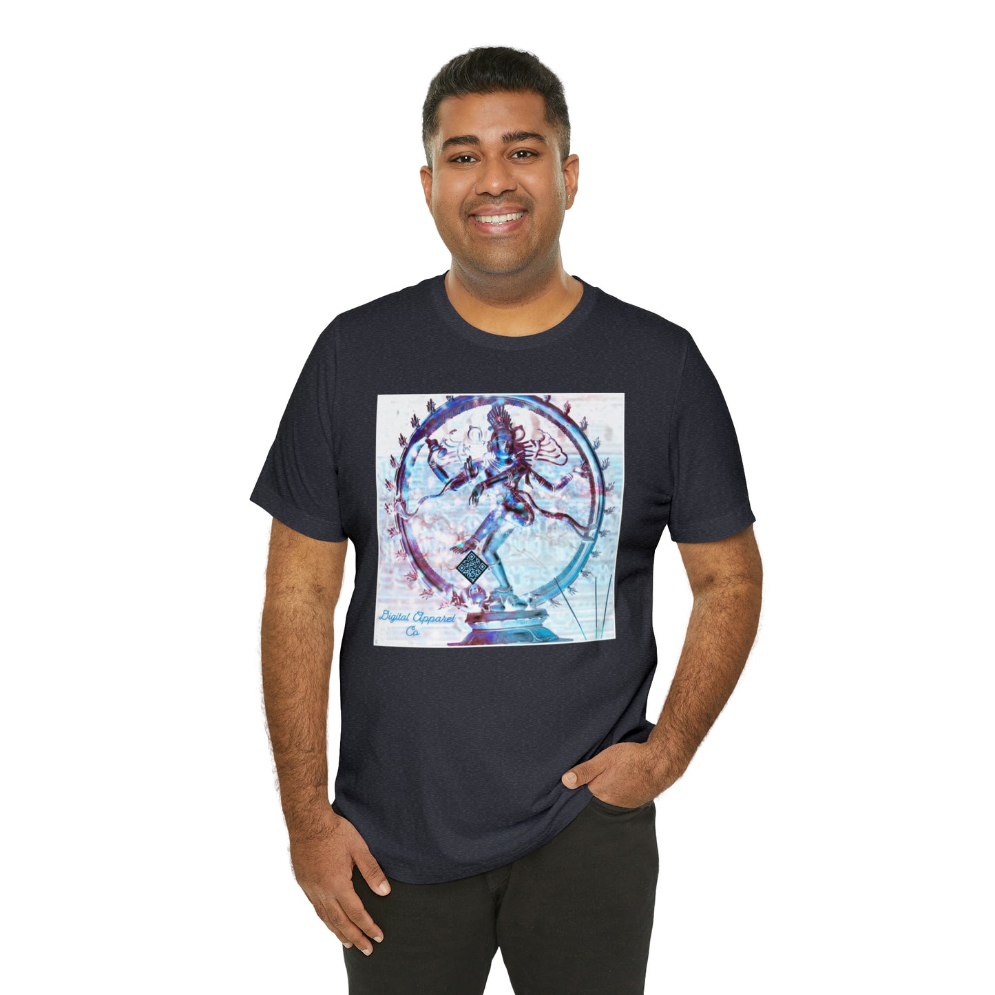 ‘’Shiva Steps’’ Digital Artificially Intelligent Tee Unisex Jersey Short Sleeve Tee