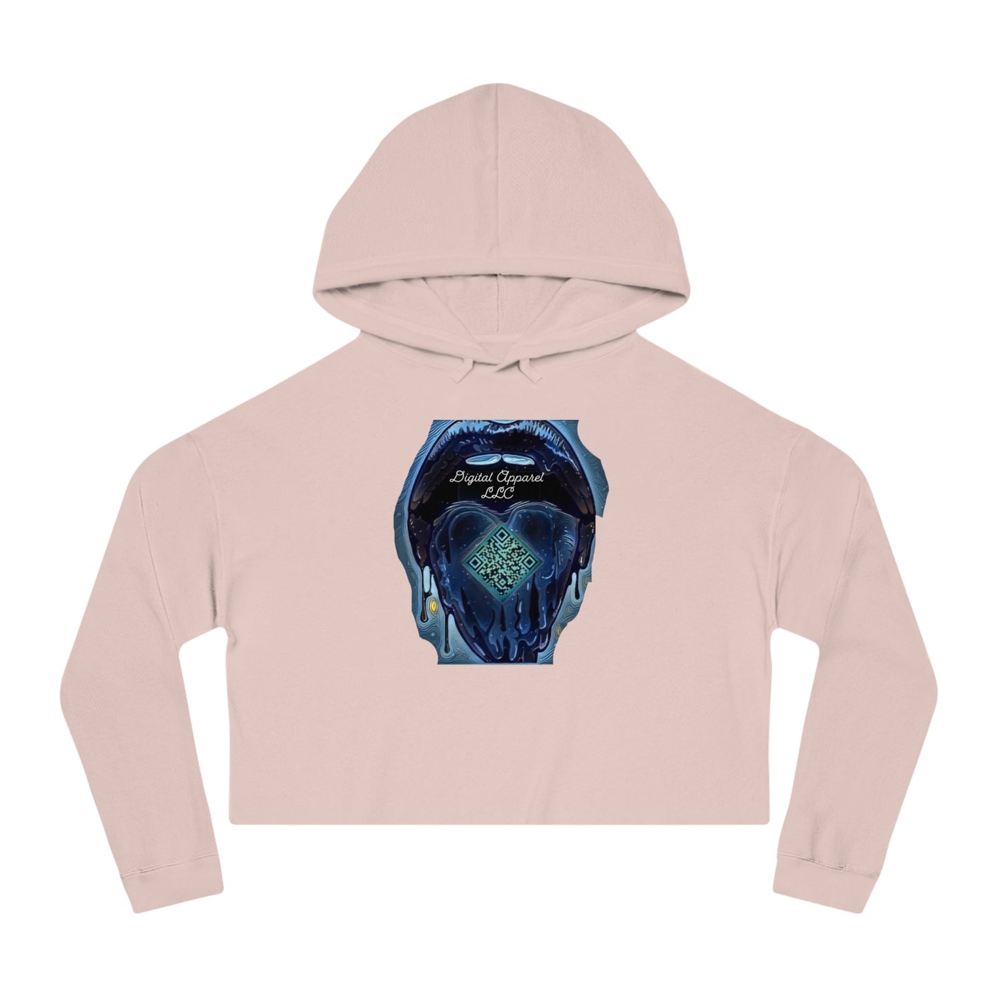 Women’s Digital Cropped Hooded Sweatshirt