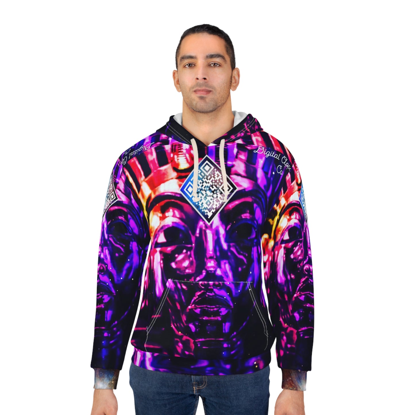 Kings Dimension Digital Unisex Pullover Hoodie (AOP)