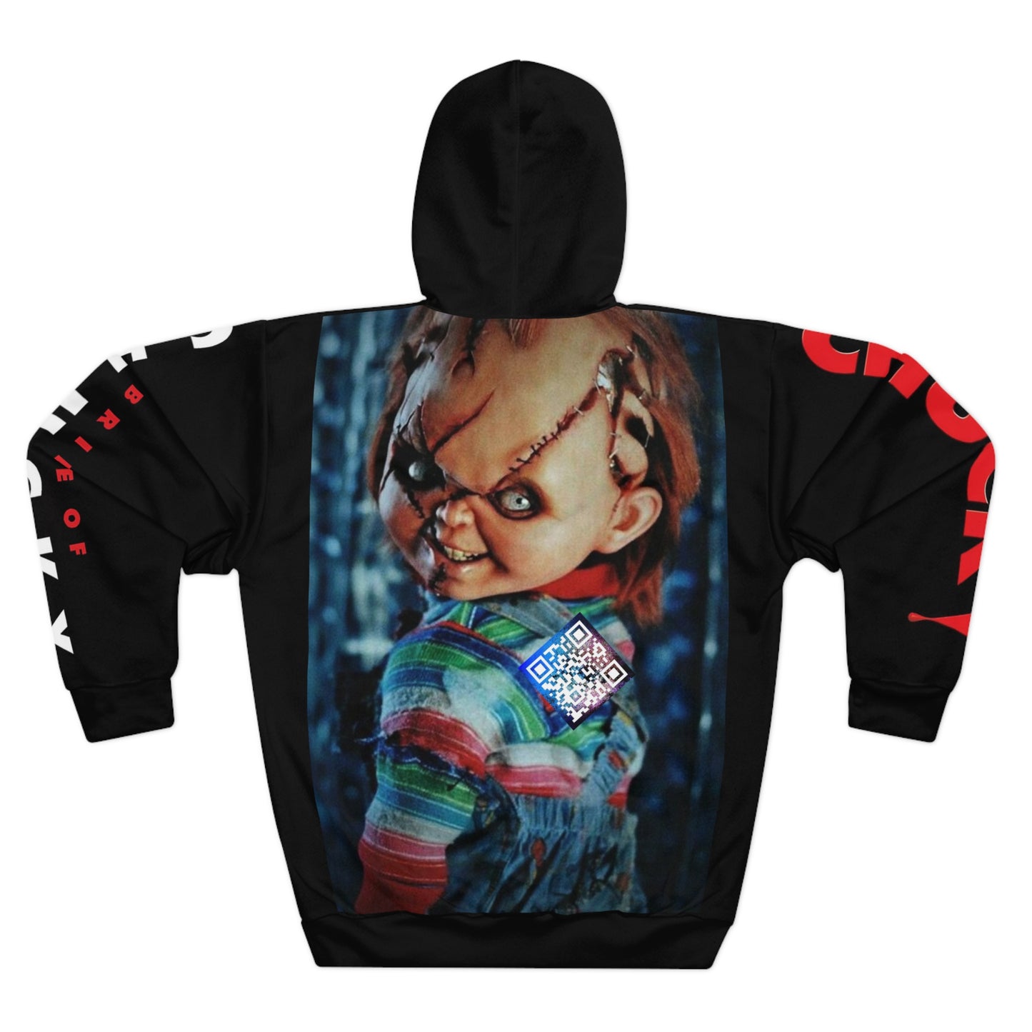 Chucky Tribute Digital Nightmare Unisex Pullover Hoodie (AOP)