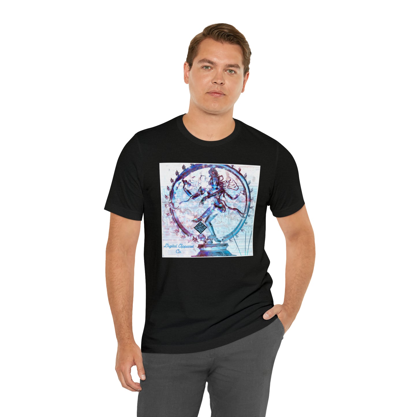 ‘’Shiva Steps’’ Digital Artificially Intelligent Tee Unisex Jersey Short Sleeve Tee