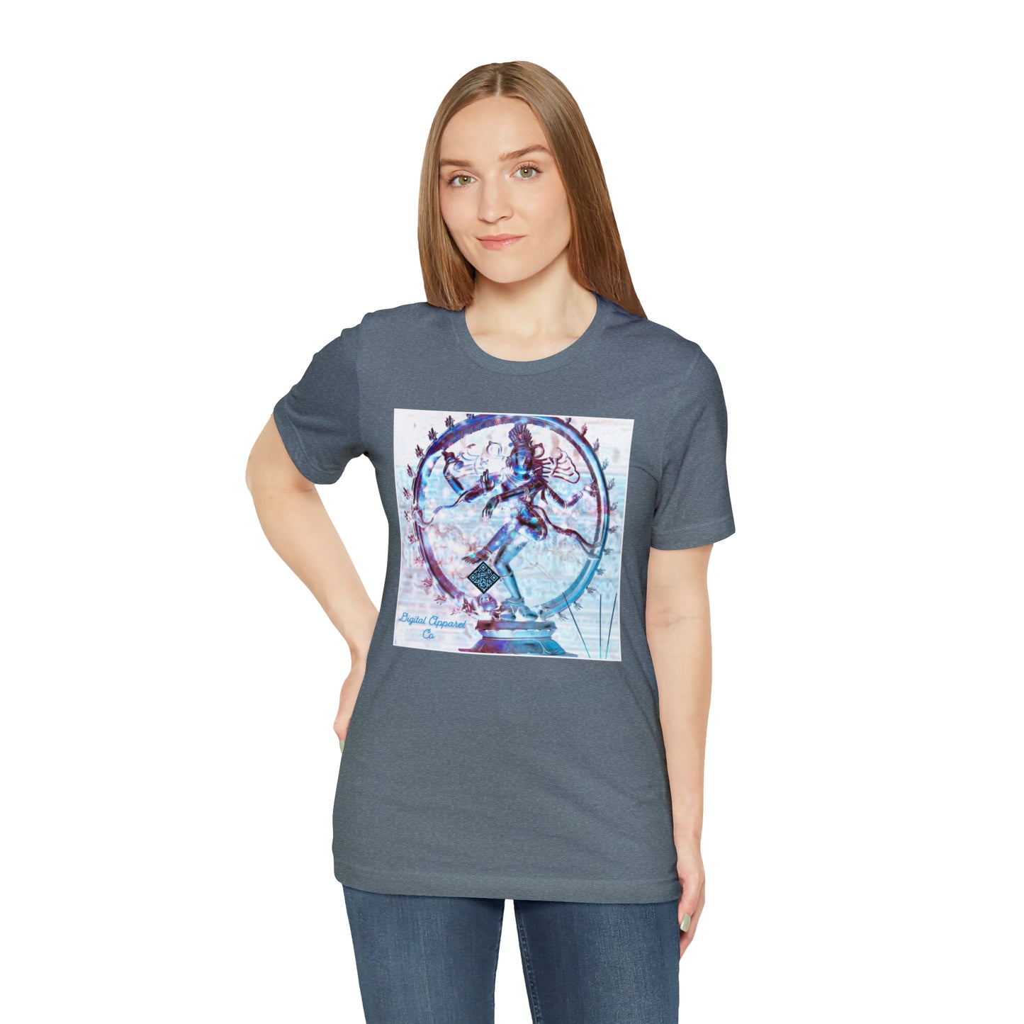 ‘’Shiva Steps’’ Digital Artificially Intelligent Tee Unisex Jersey Short Sleeve Tee