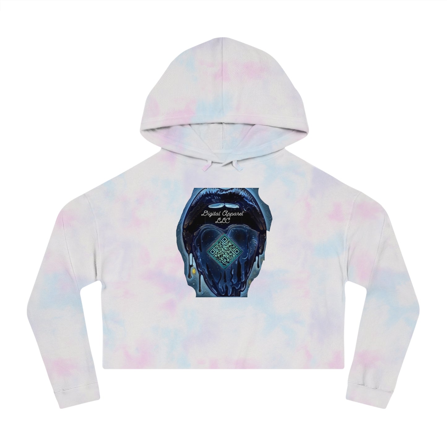 Women’s Digital Cropped Hooded Sweatshirt