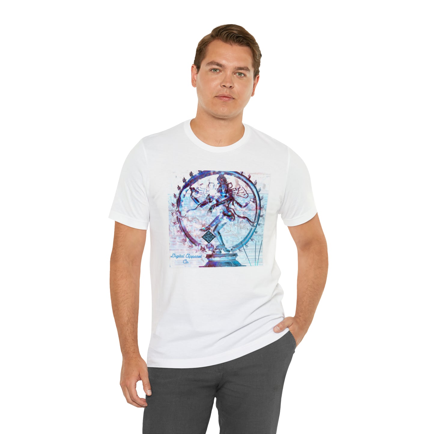 ‘’Shiva Steps’’ Digital Artificially Intelligent Tee Unisex Jersey Short Sleeve Tee