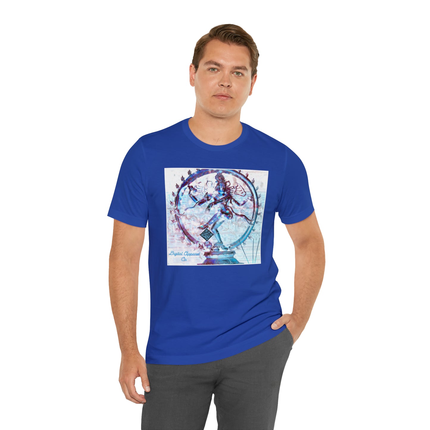 ‘’Shiva Steps’’ Digital Artificially Intelligent Tee Unisex Jersey Short Sleeve Tee