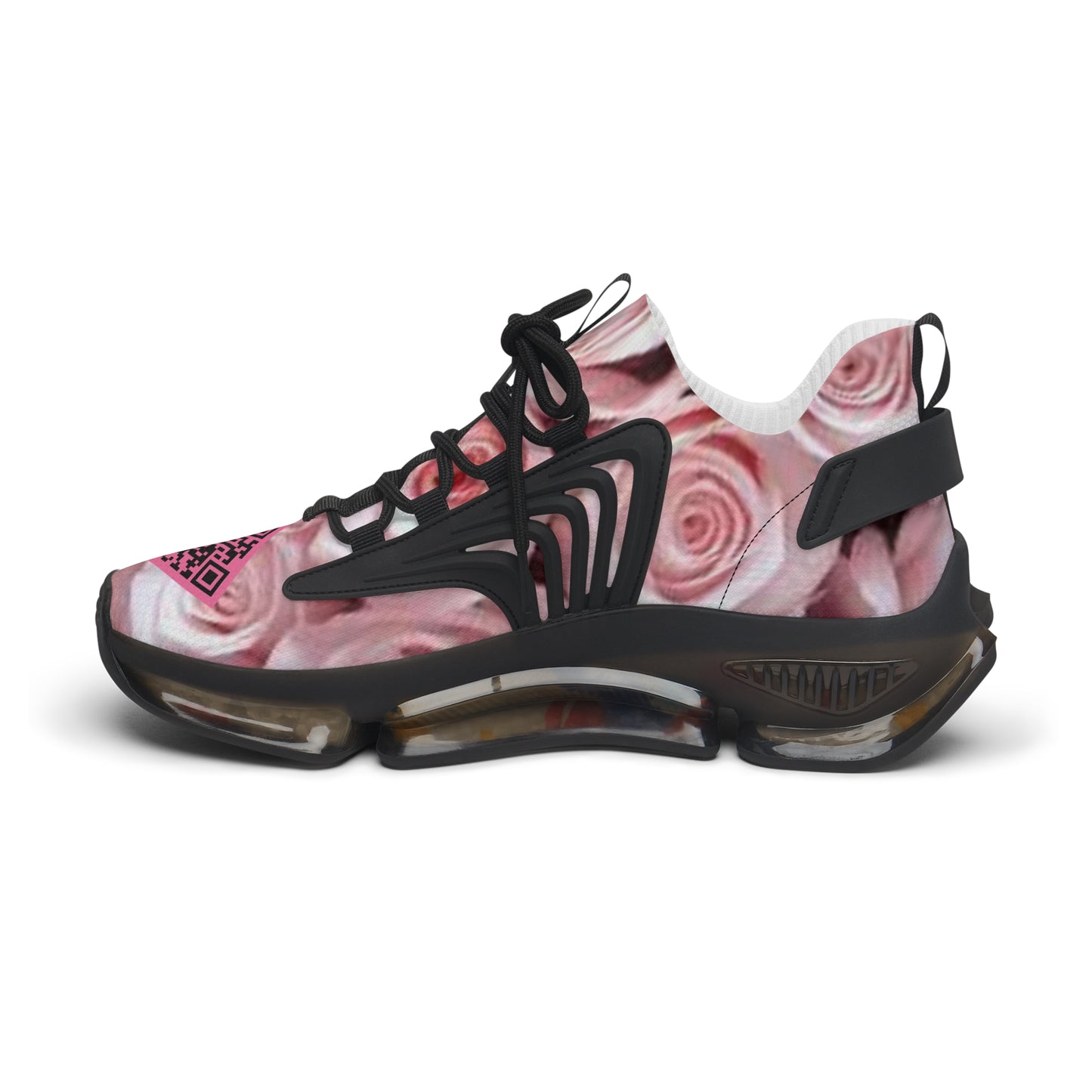 “Femme Rosé D-1” Artificially Intelligent Digital Women's Mesh Sneakers