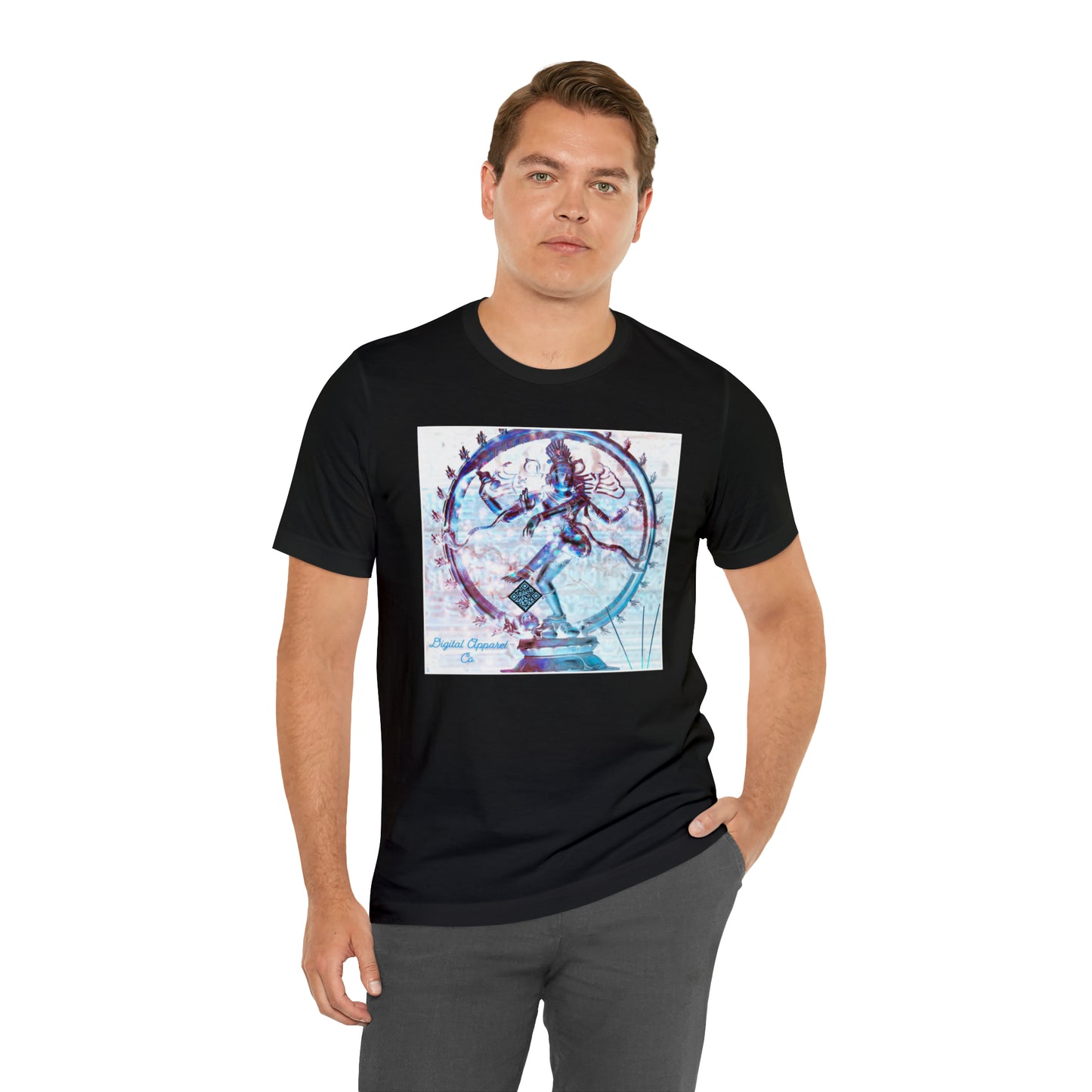 ‘’Shiva Steps’’ Digital Artificially Intelligent Tee Unisex Jersey Short Sleeve Tee