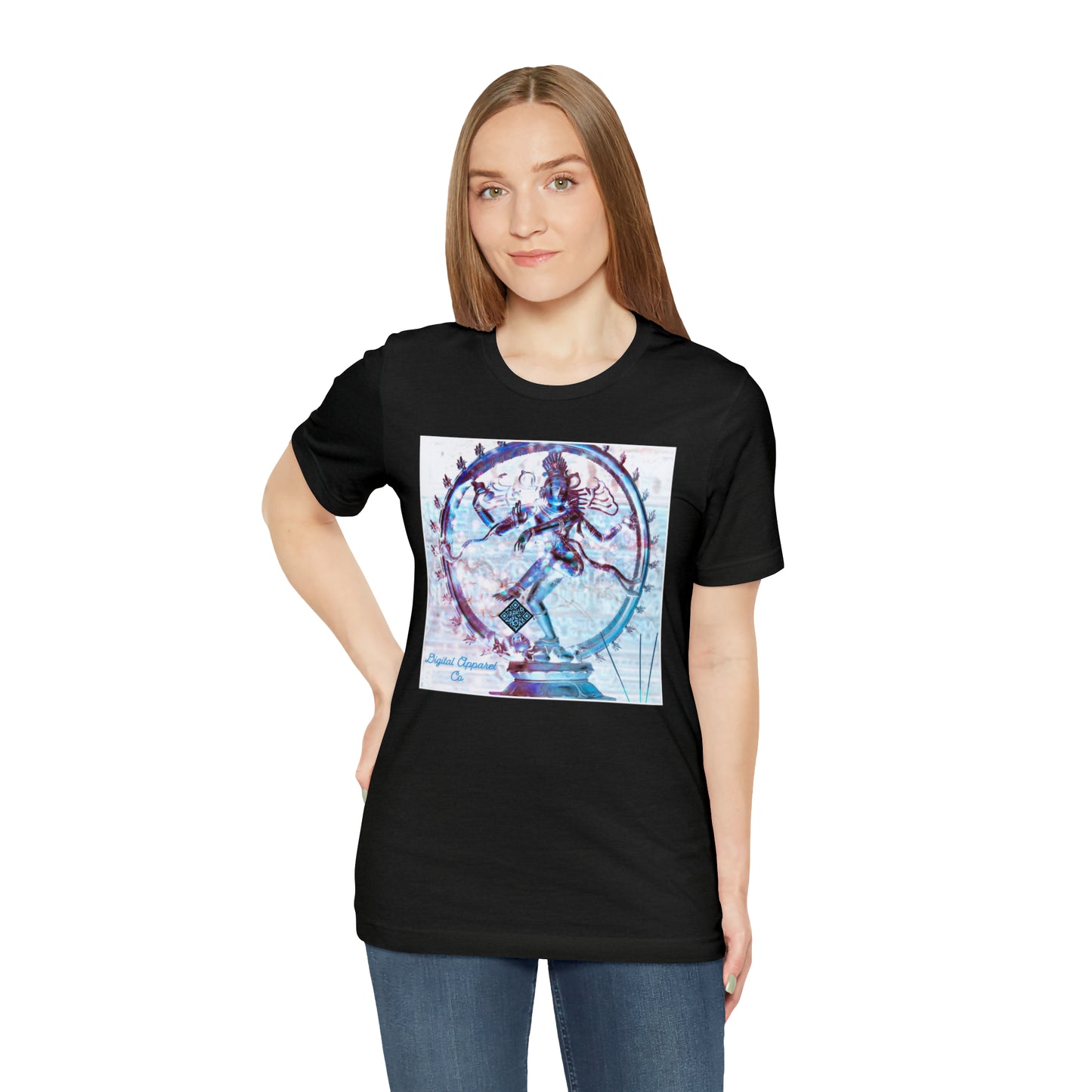 ‘’Shiva Steps’’ Digital Artificially Intelligent Tee Unisex Jersey Short Sleeve Tee