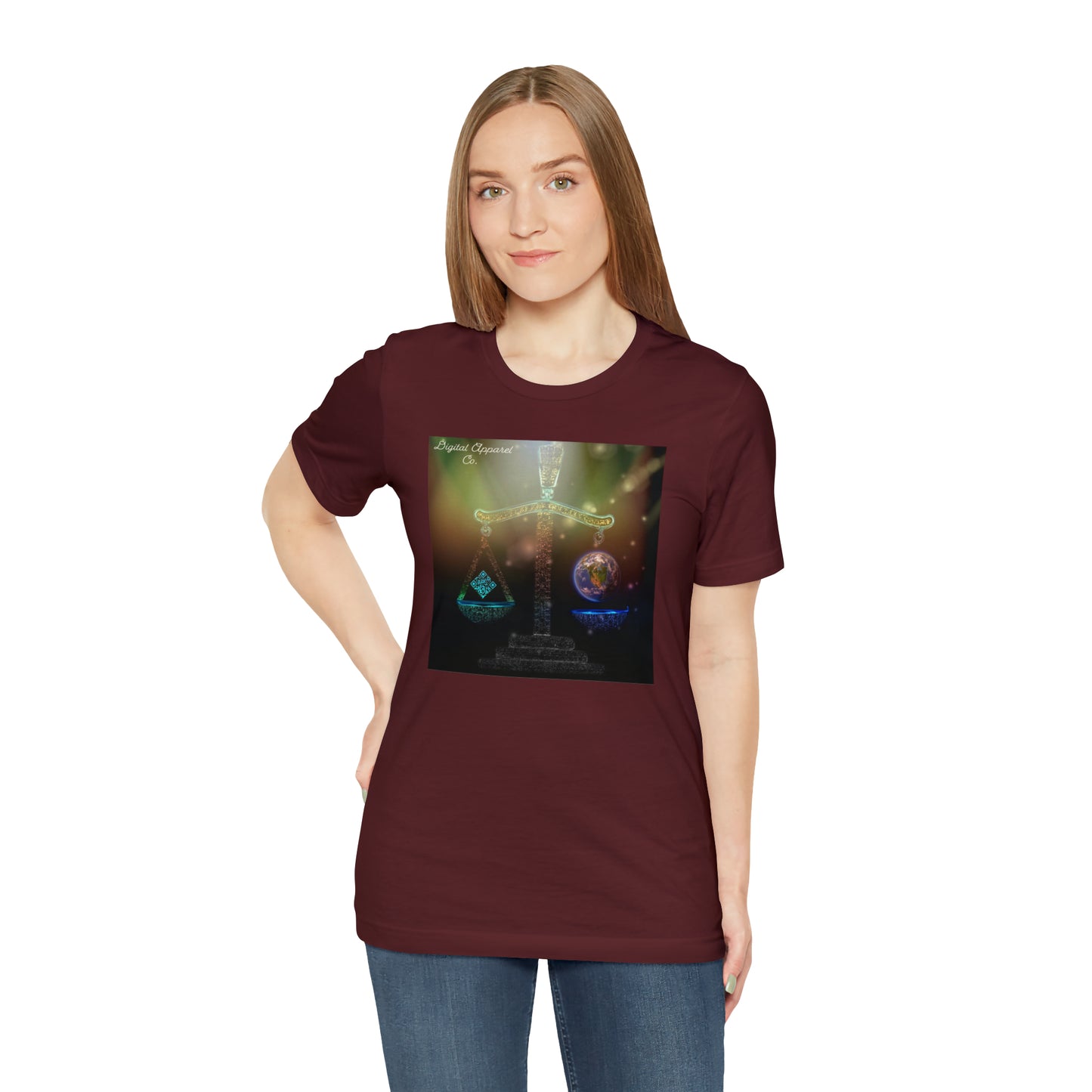 The “Balance” Digital Unisex Jersey Short Sleeve Tee