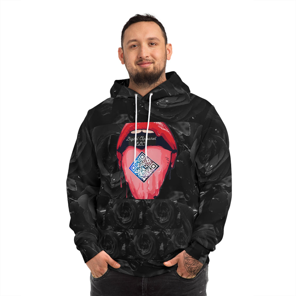 A.I. “Black Rose” Digital Fashion Hoodie (AOP)