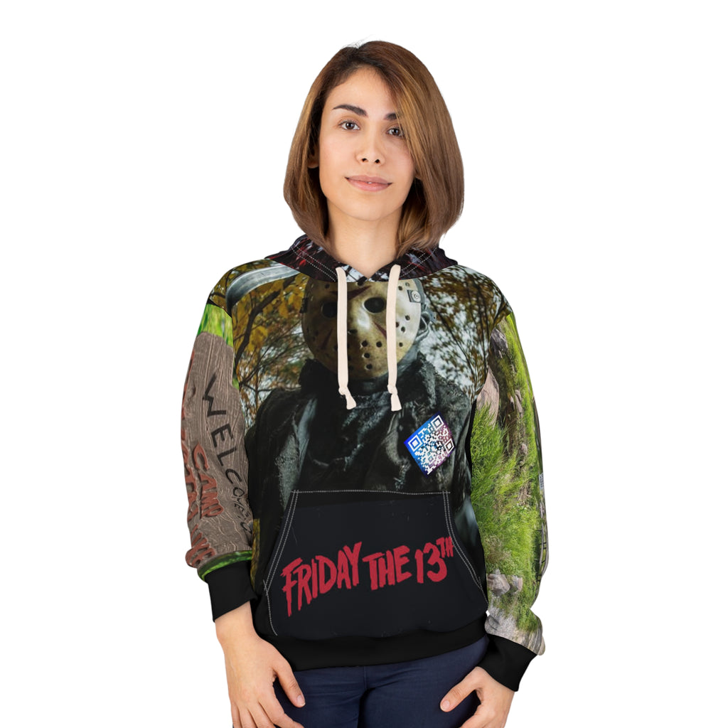 Voorhees Digital Unisex Pullover Hoodie (AOP)