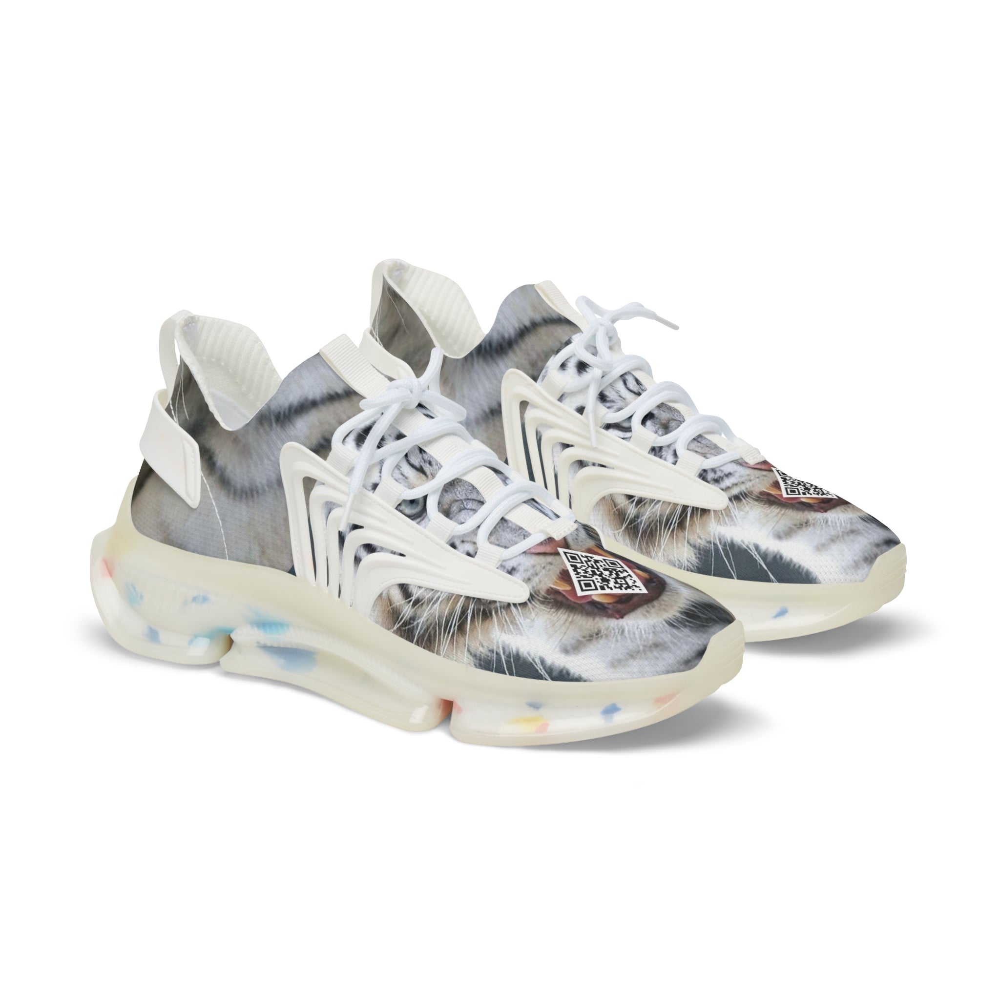 A.I. D-1 White Tiger Strike Men's Digital Mesh Sneakers