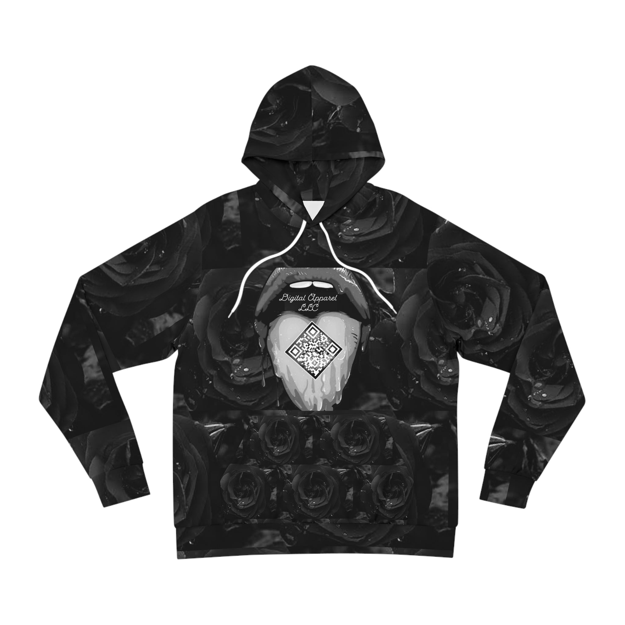Black Edition “Black Rose” Digital Fashion Hoodie (AOP)
