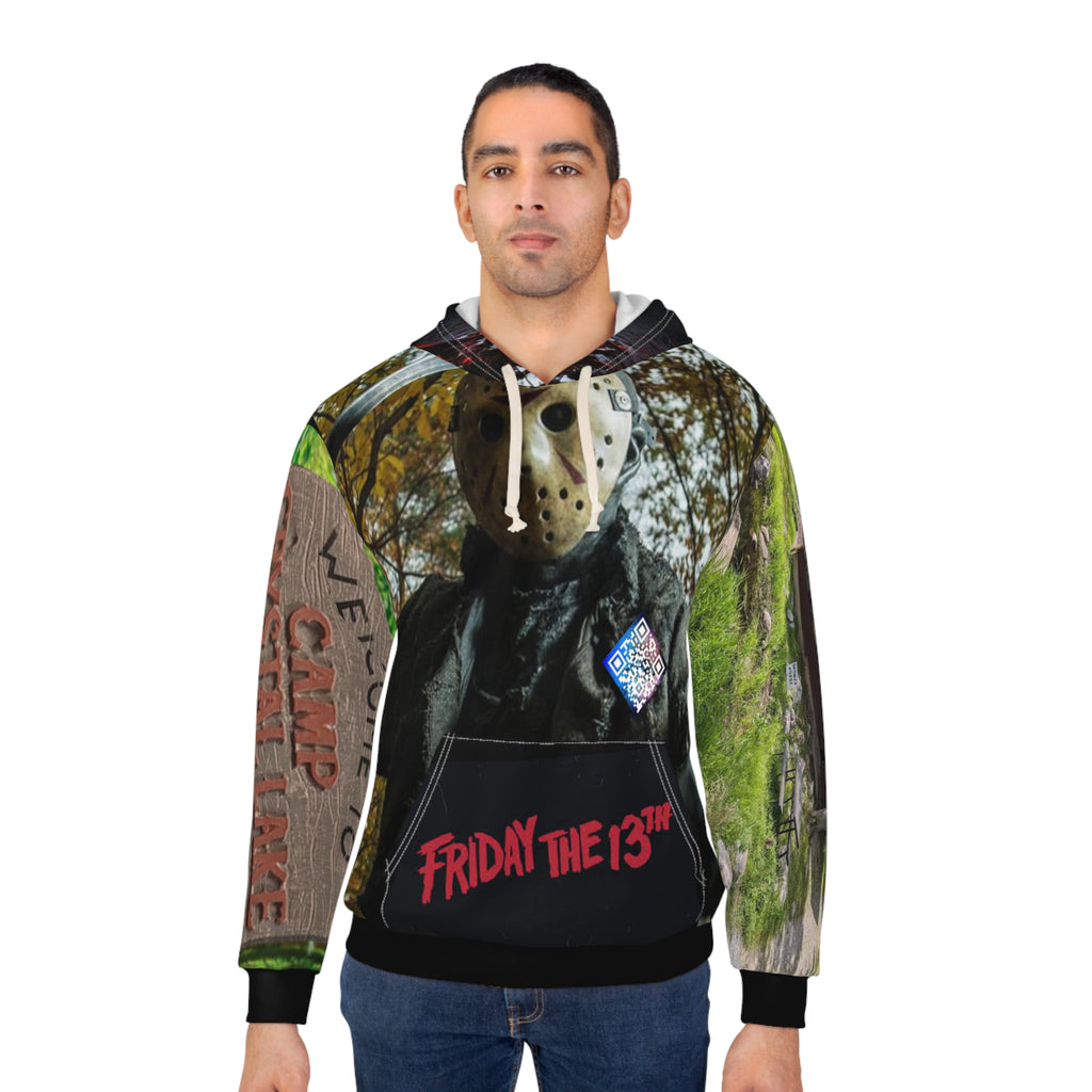 Voorhees Digital Unisex Pullover Hoodie (AOP)