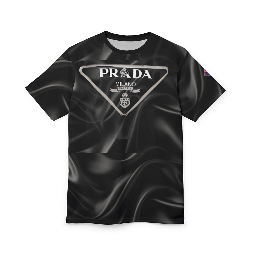 Abstract Black Prada Digital Design Tribute Cut & Sew Tee