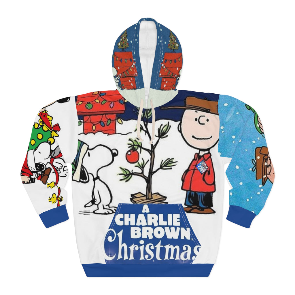 Charlie Brown Christmas Digital Ugly Sweater Unisex Pullover Hoodie (AOP)
