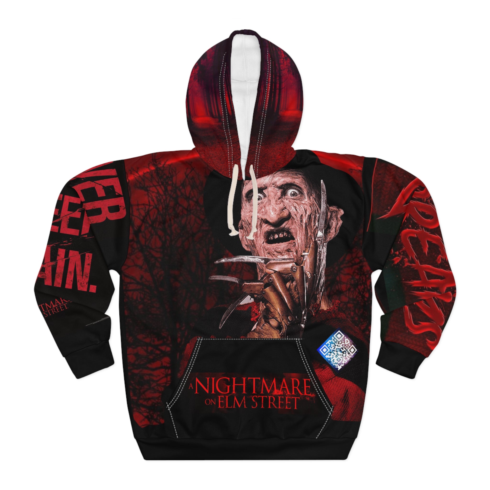 Freddy Krueger Digital Nightmare Unisex Pullover Hoodie (AOP)