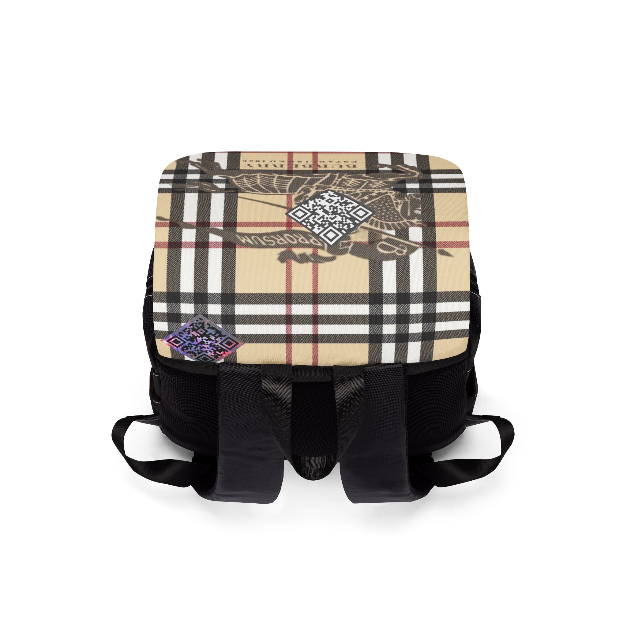Burberry London Digital Tribute Unisex Casual Shoulder Backpack