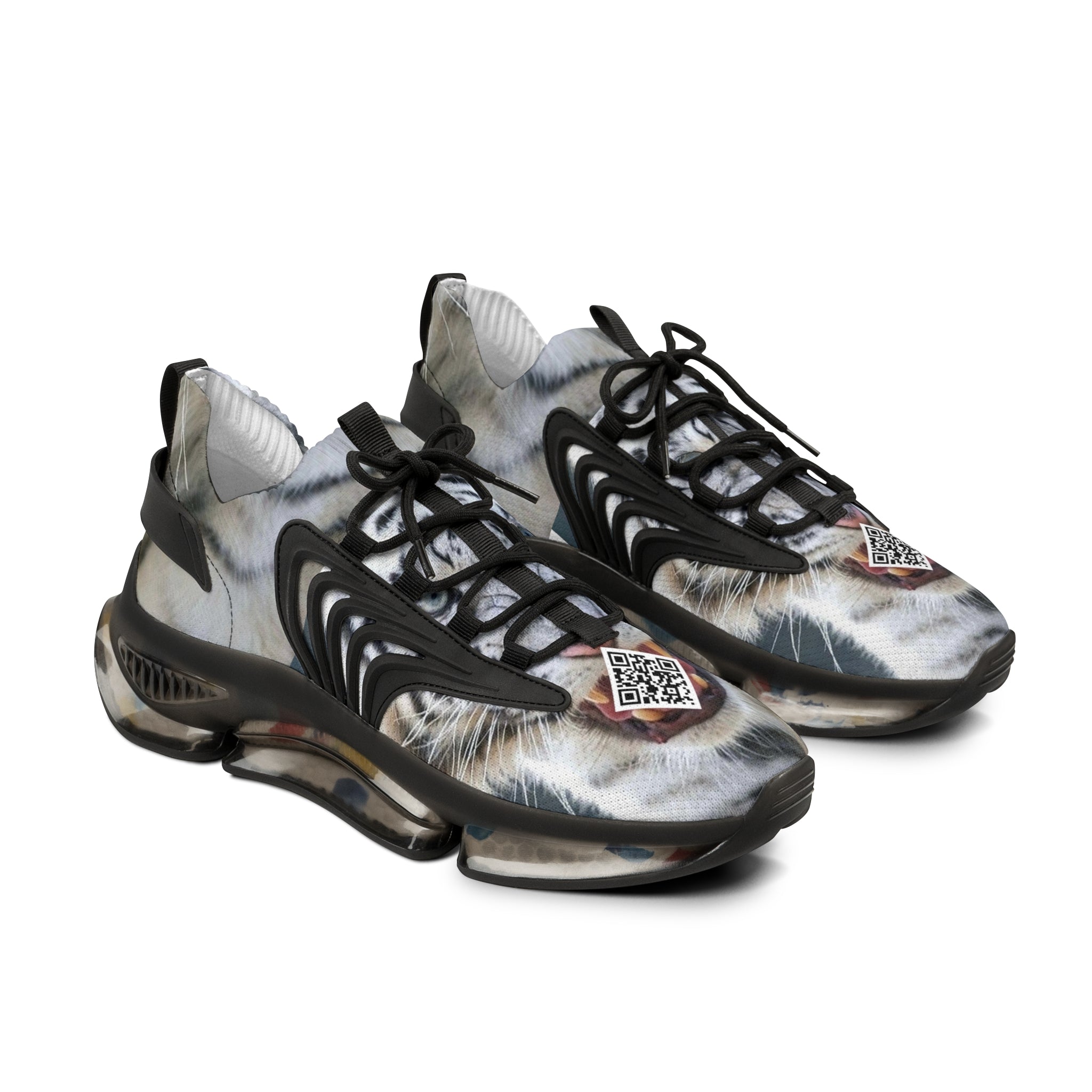 A.I. D-1 White Tiger Strike Men's Digital Mesh Sneakers