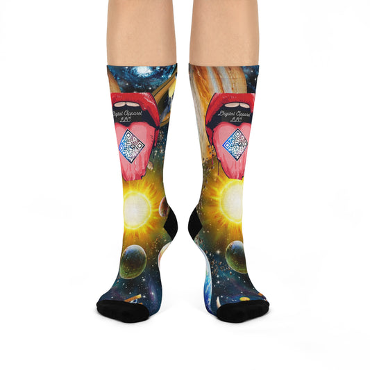 A.I. Galaxy Digital Cushioned Crew Socks