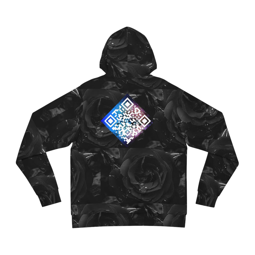 A.I. “Black Rose” Digital Fashion Hoodie (AOP)