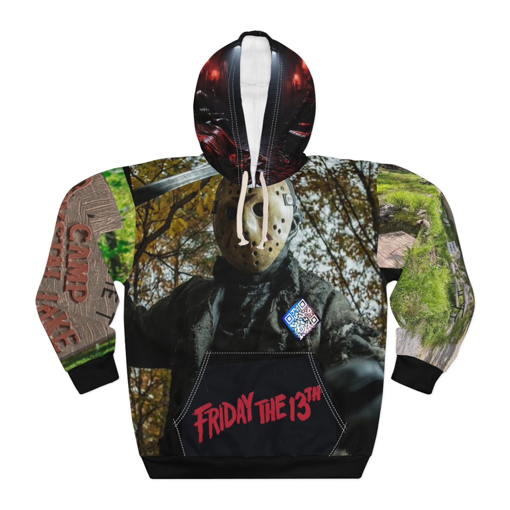 Voorhees Digital Unisex Pullover Hoodie (AOP)