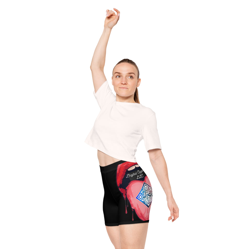 AI Digital Women's Biker Shorts (AOP)