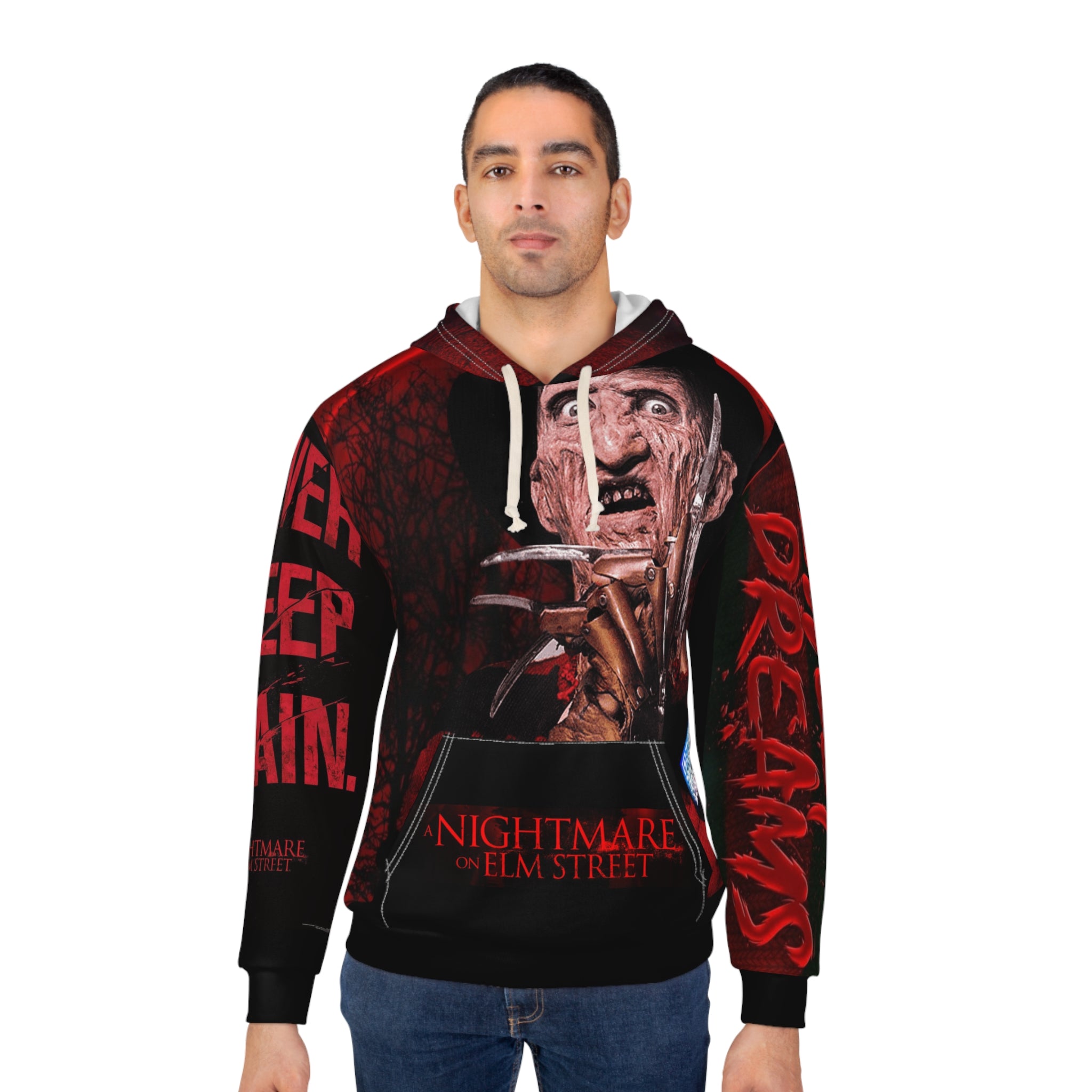 Freddy Krueger Digital Nightmare Unisex Pullover Hoodie (AOP)