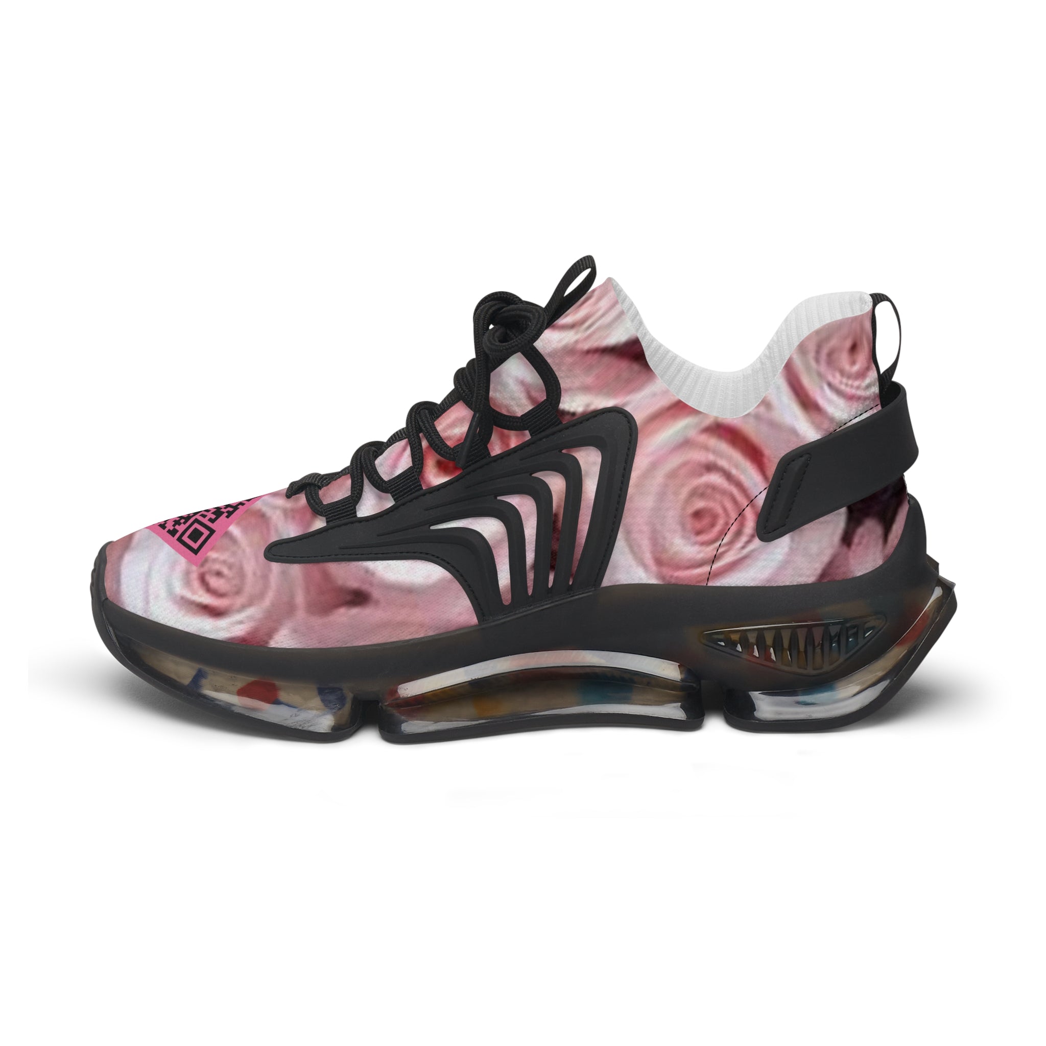 “Femme Rosé D-1” Artificially Intelligent Digital Women's Mesh Sneakers