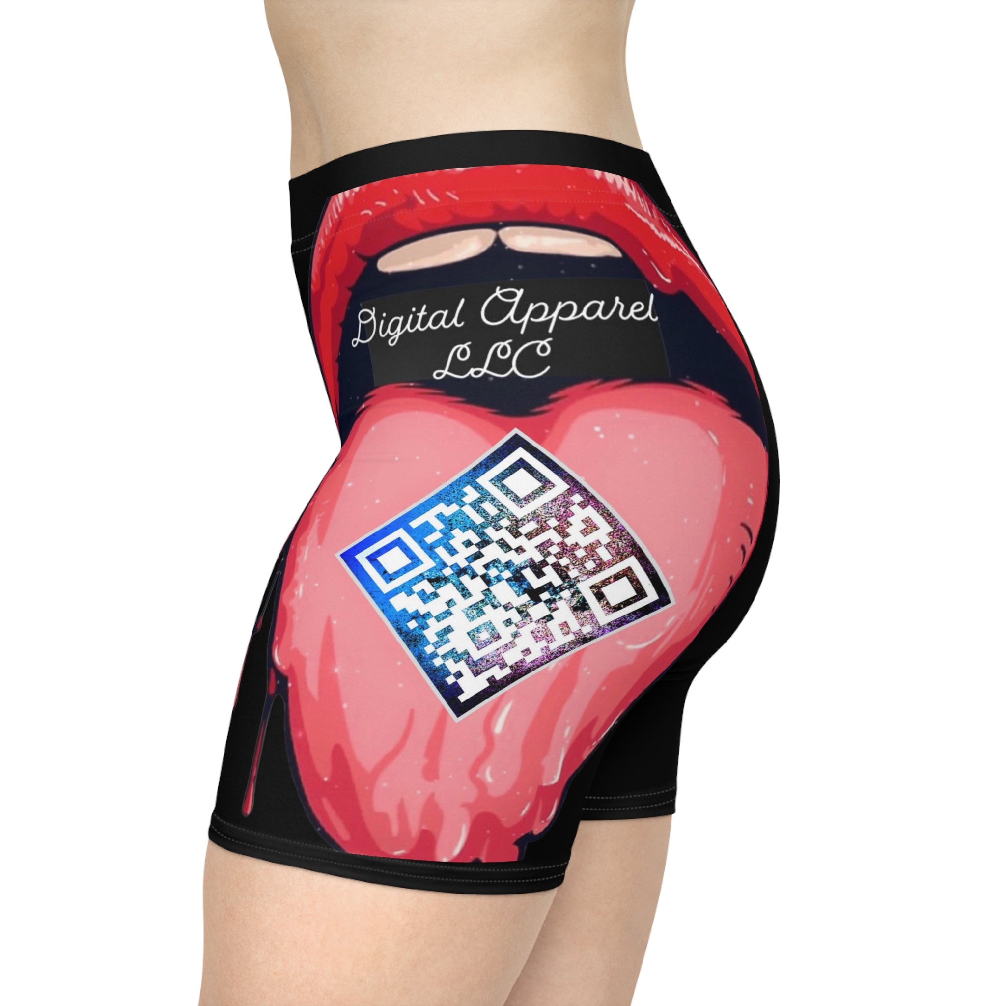 AI Digital Women's Biker Shorts (AOP)