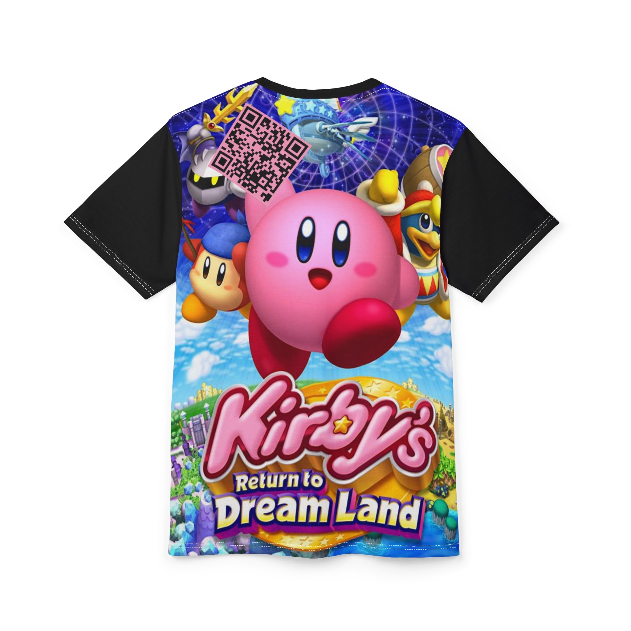 Digital Kirby Retro Gaming Adventure Tribute Unisex Tee