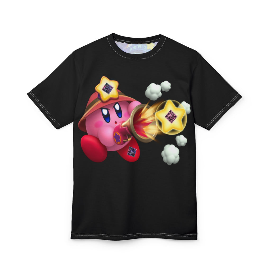 Digital Kirby Retro Gaming Adventure Tribute Unisex Tee