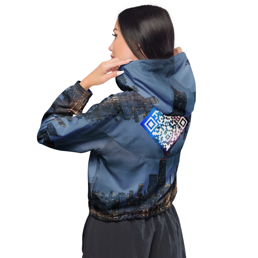 Women’s Chicago Custom City Line Digital Cropped Track Jacket