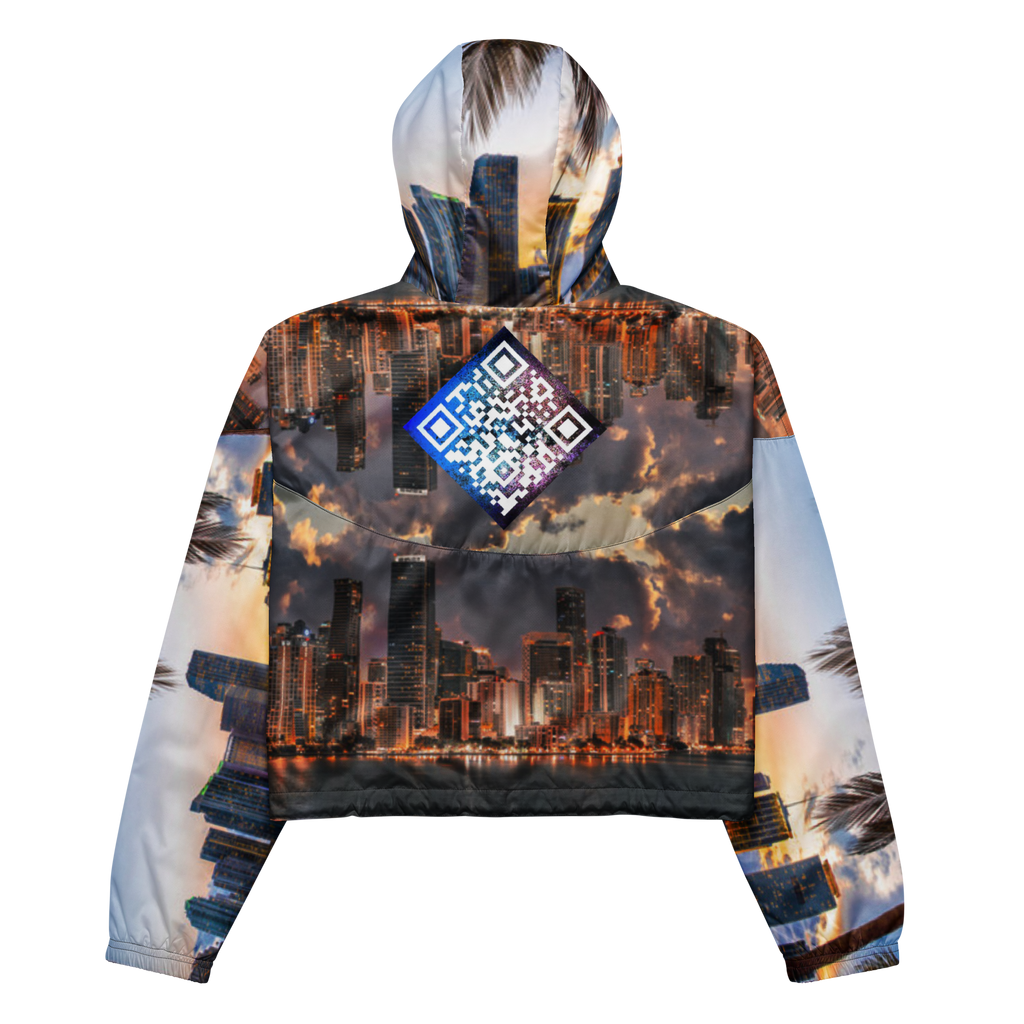 Miami Custom City Line Cropped Digital Track Jacket