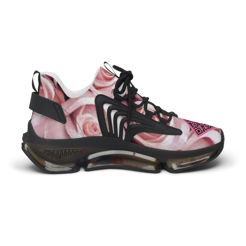 “Femme Rosé D-1” Artificially Intelligent Digital Women's Mesh Sneakers