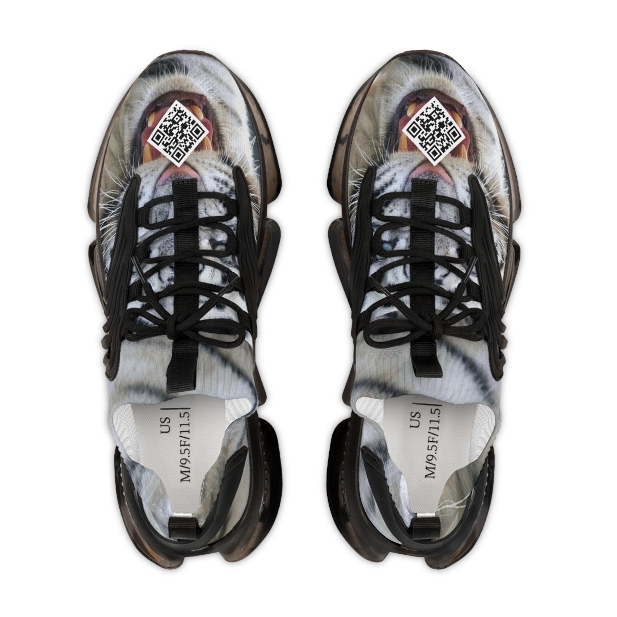 A.I. D-1 White Tiger Strike Men's Digital Mesh Sneakers