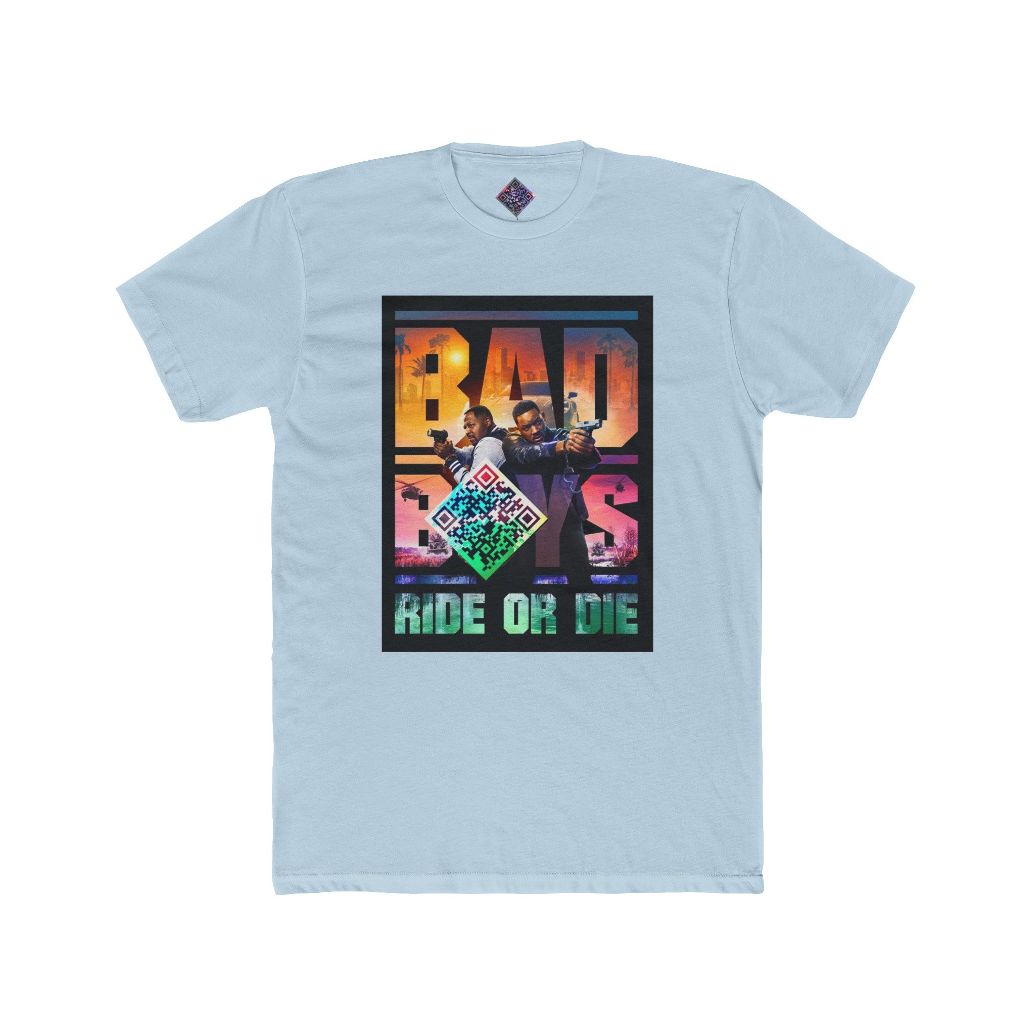 Digital Bad Boys Ride or Die Movie Trailer Tribute Crew Tee