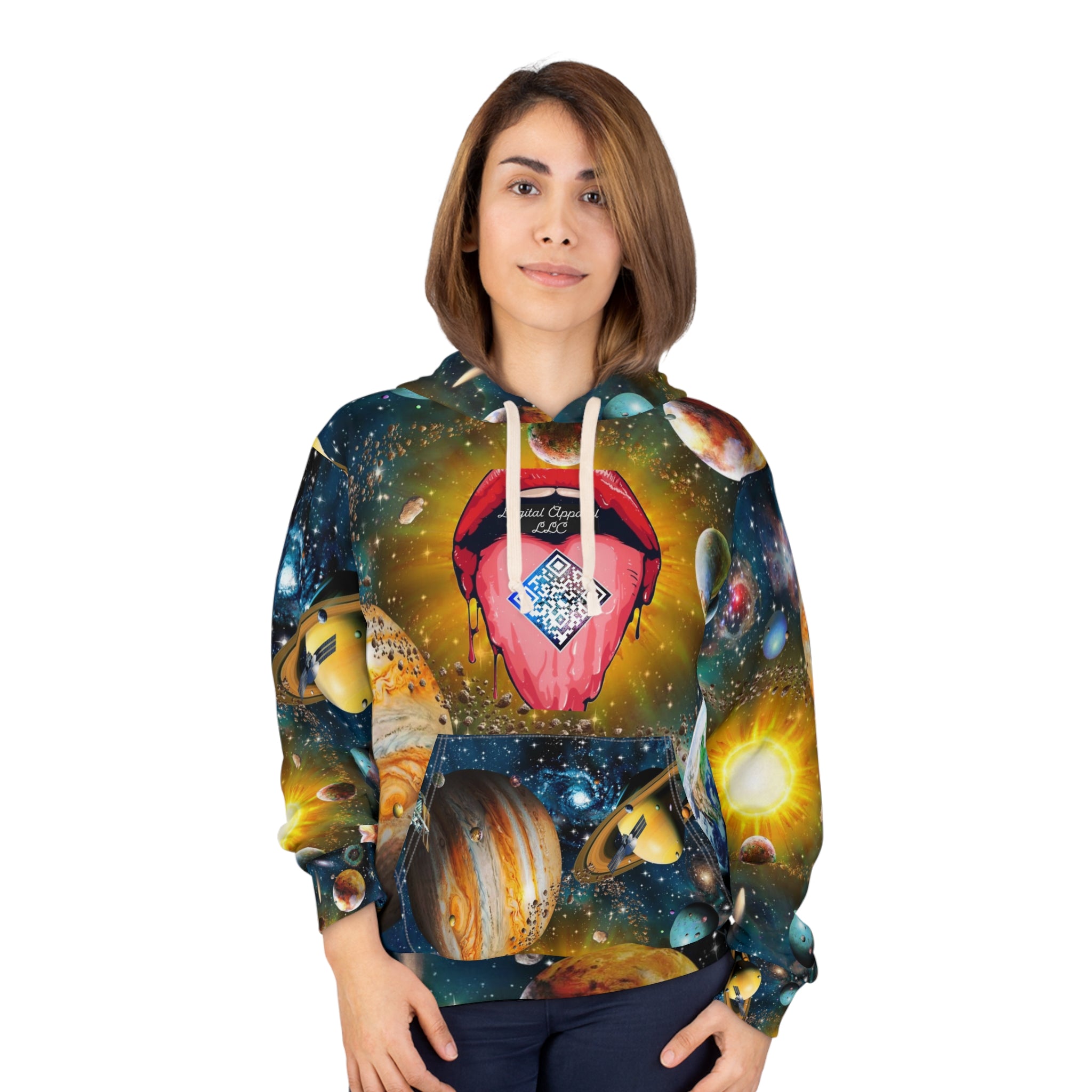 A.I. Galaxy Unisex Digital Pullover Hoodie (AOP)