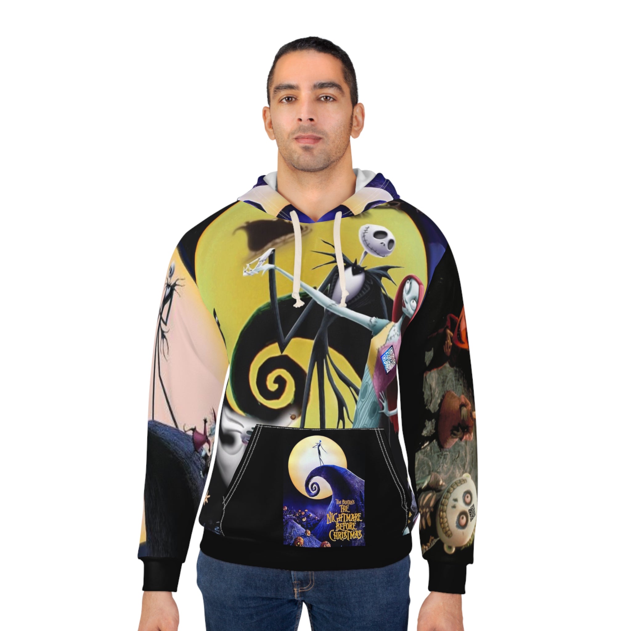 Digital Tribute Nightmare Before Christmas Unisex Pullover Hoodie (AOP)