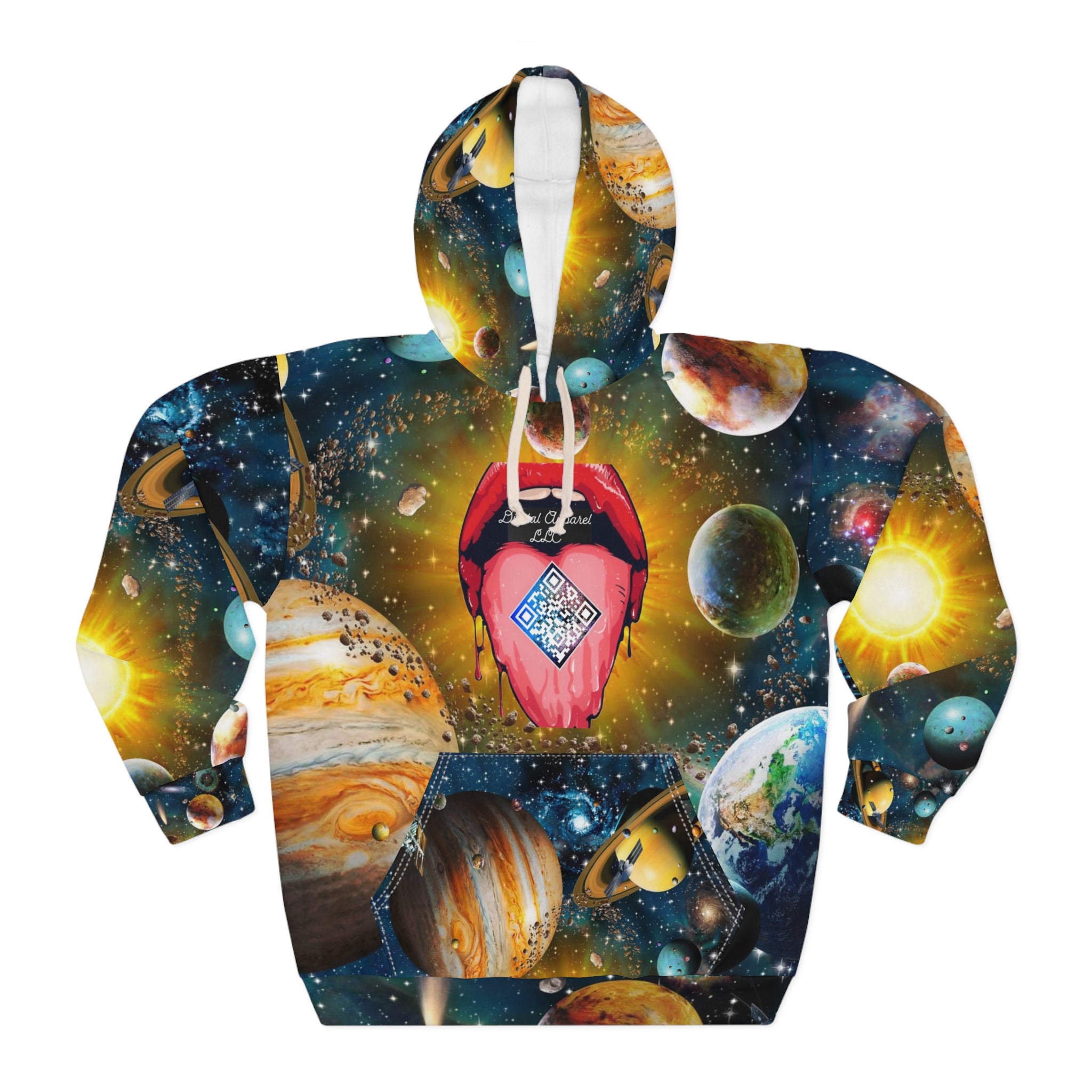 A.I. Galaxy Unisex Digital Pullover Hoodie (AOP)