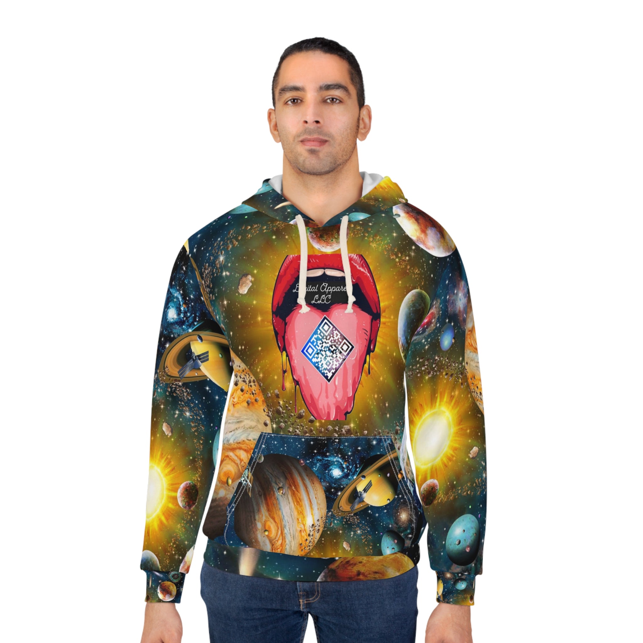A.I. Galaxy Unisex Digital Pullover Hoodie (AOP)