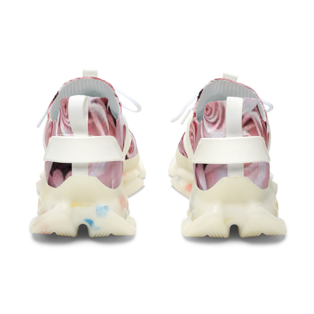 “Femme Rosé D-1” Artificially Intelligent Digital Women's Mesh Sneakers