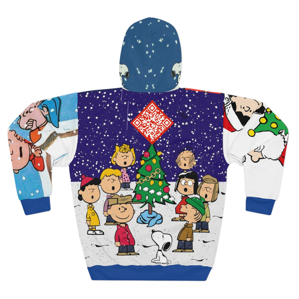 Charlie Brown Christmas Digital Ugly Sweater Unisex Pullover Hoodie (AOP)