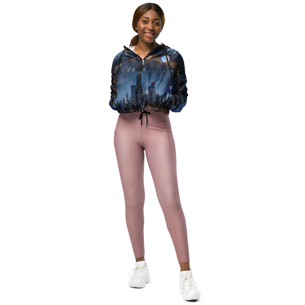 Women’s Chicago Custom City Line Digital Cropped Track Jacket