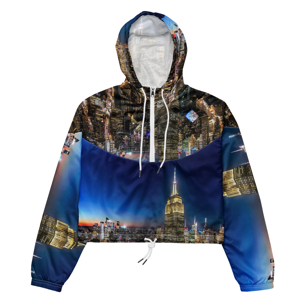 New York Custom City Line Cropped Digital Track jacket