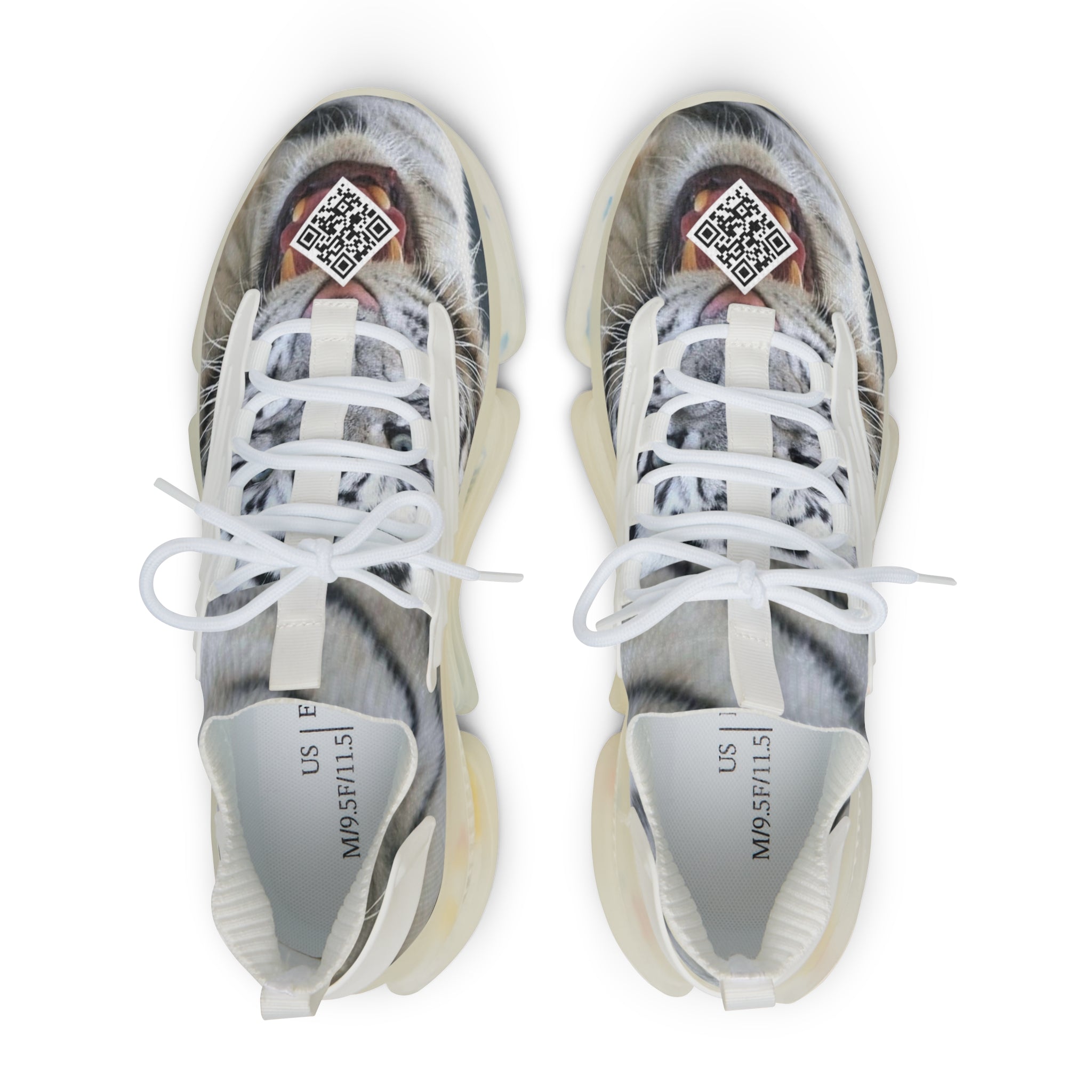 A.I. D-1 White Tiger Strike Men's Digital Mesh Sneakers