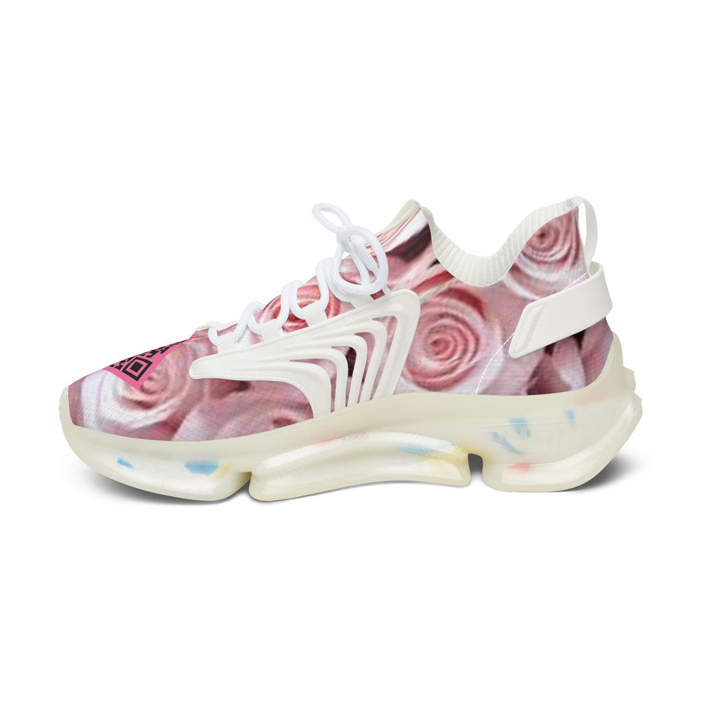 “Femme Rosé D-1” Artificially Intelligent Digital Women's Mesh Sneakers