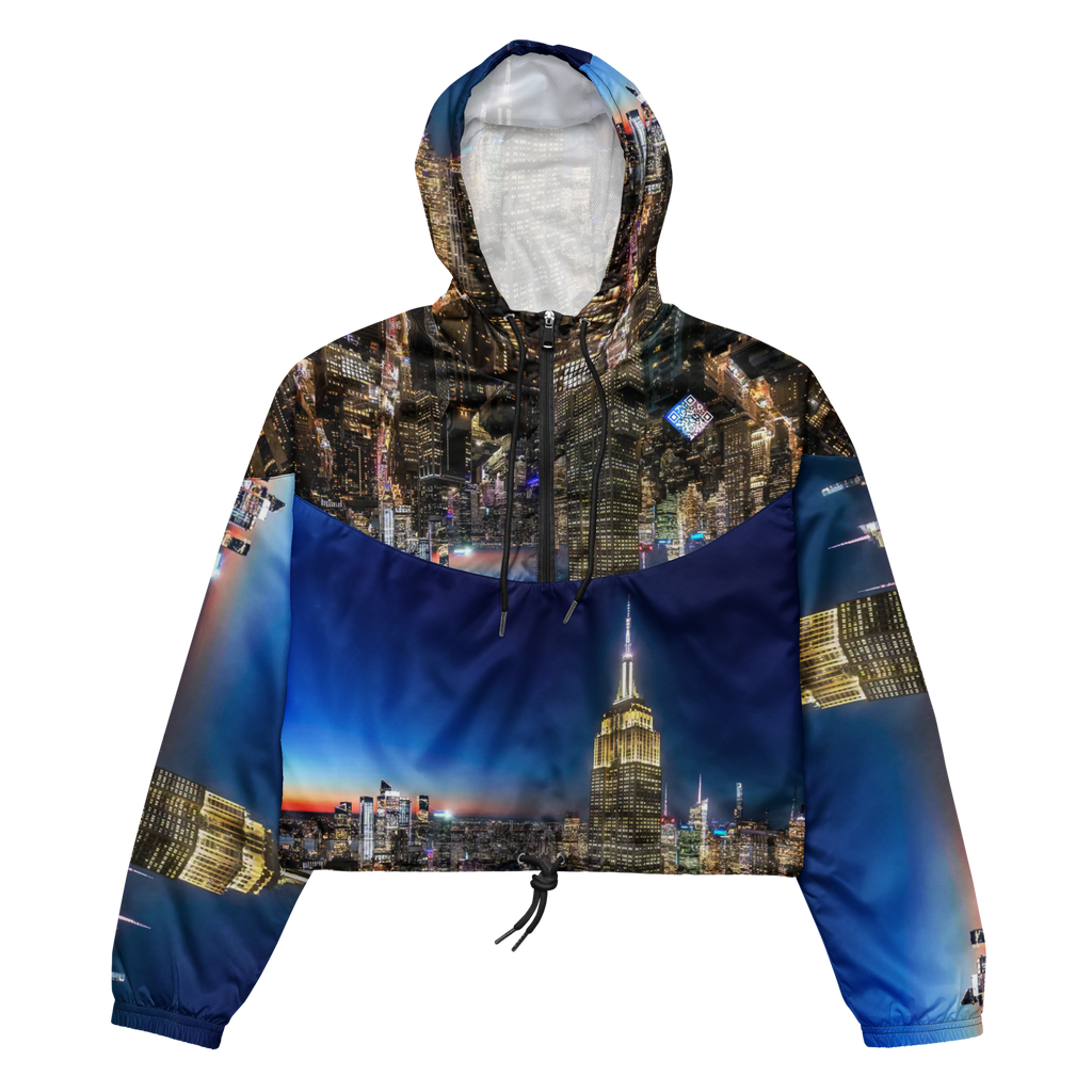 New York Custom City Line Cropped Digital Track jacket