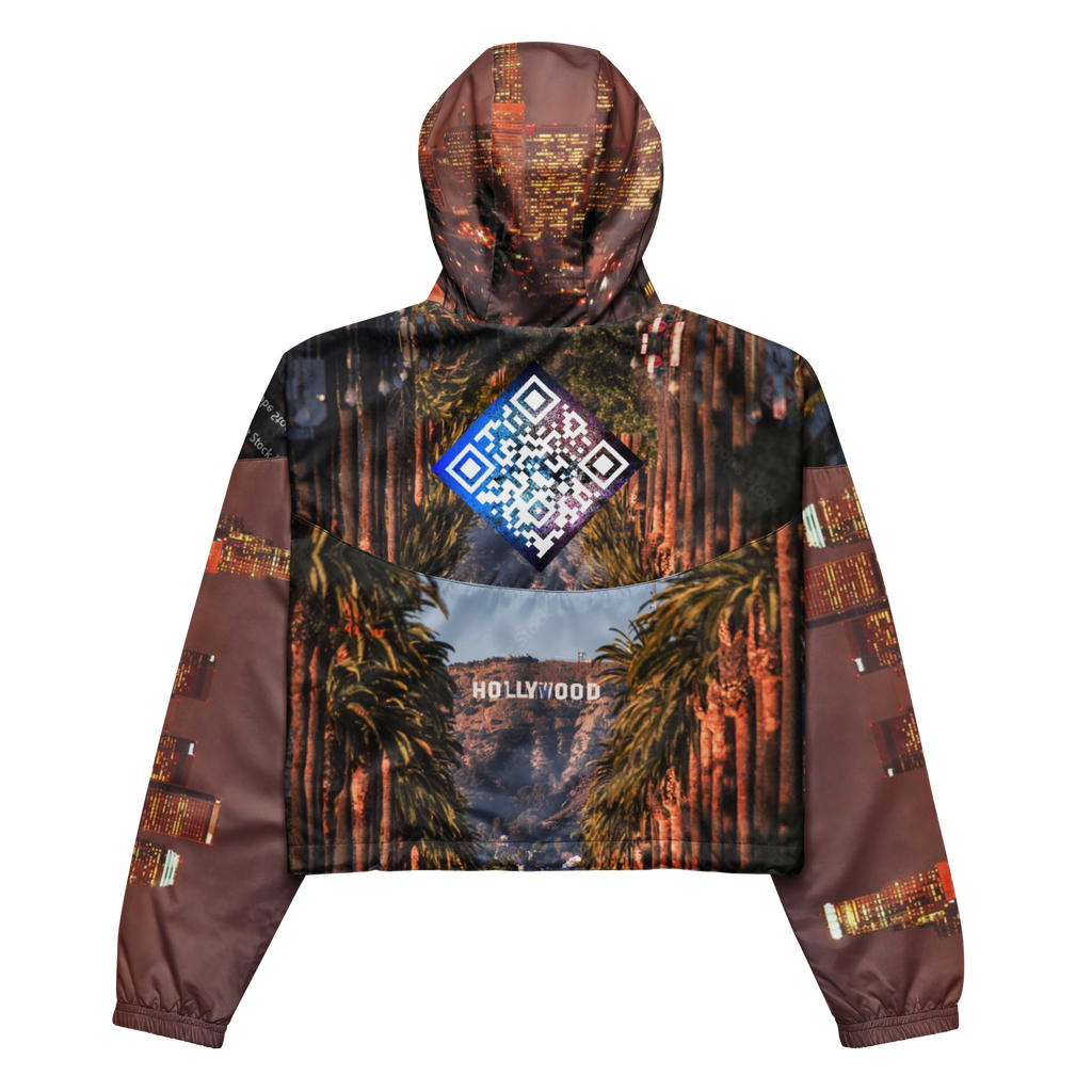 Los Angeles Custom City Line Digital Cropped Track Jacket
